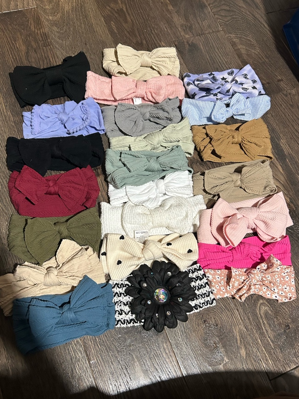 Assorted Knotted and Bow Headbands - Multicolor Set newborn-toddler
